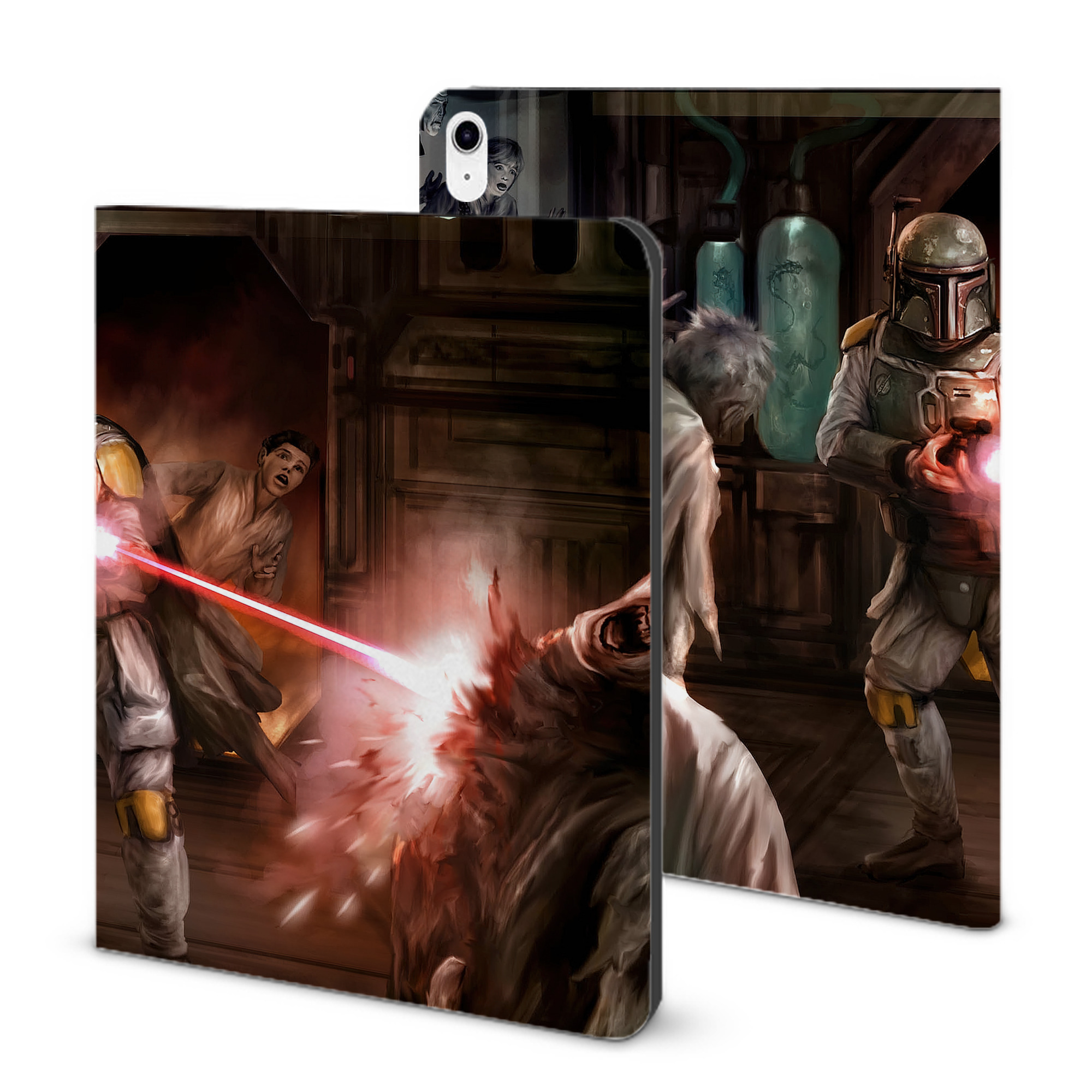 （画像用） スター・ウォーズ Star Wars IPad ケース ブック型 PUレザー TPU 耐衝撃 軽量 薄型 ペン収納なし 全面保護 IPad 各モデル対応